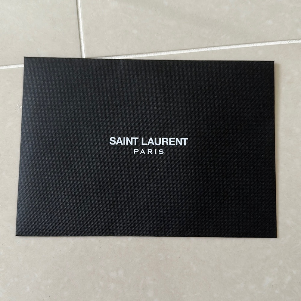 Saint Laurent receipt envelope